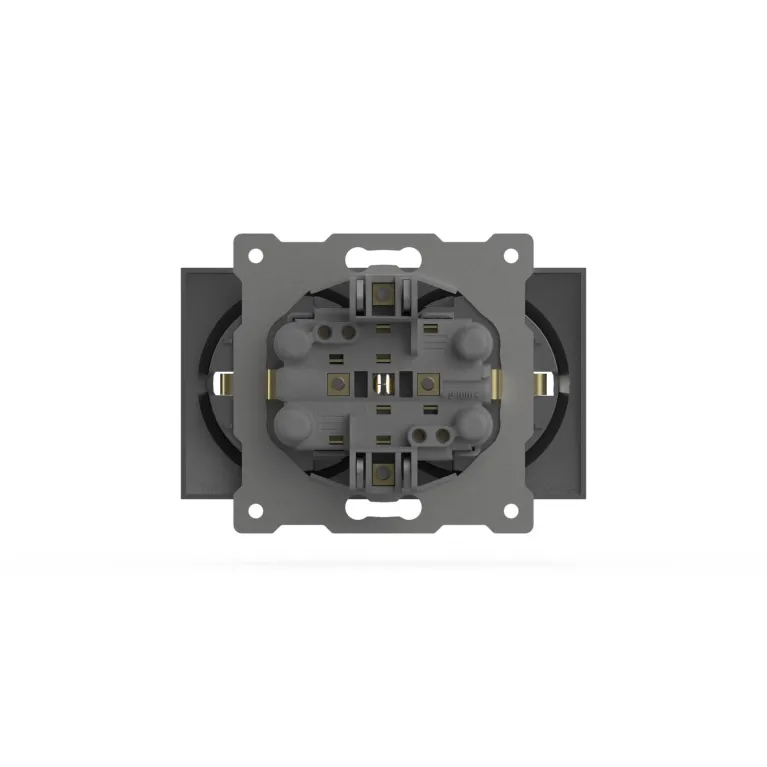 Розетка двухместная с заземлением ELBI Zena Vega 609-011000-907