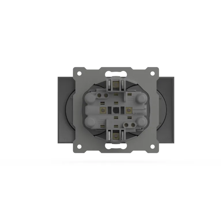 Розетка двухместная без заземления ELBI Zena Vega 609-011000-908