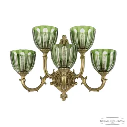 Бра Bohemia Ivele Verona 7214B16/3+2/210 FP P1 U Clear-Green/H-1H