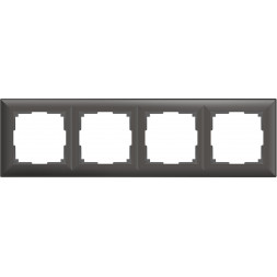 Рамка Fiore на 4 поста серо-коричневый WL14-Frame-04 4690389109171
