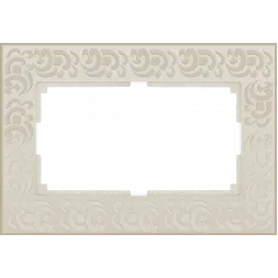 Рамка Flock для двойной розетки слоновая кость WL05-Frame-01-DBL-ivory 4690389073175