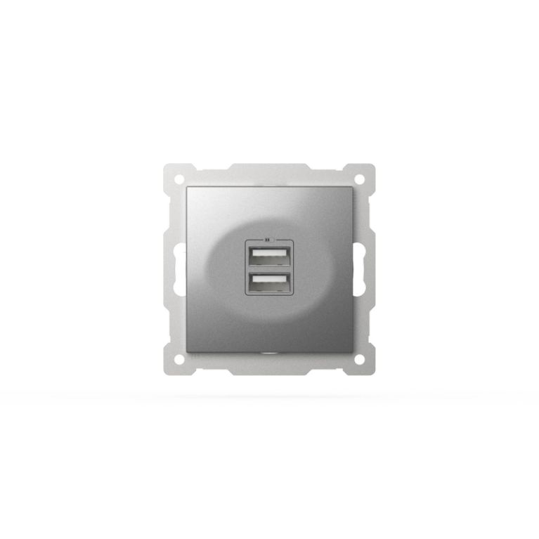 Розетка USB 5V 2,1A 2-я ELBI Zena Vega 609-011000-143