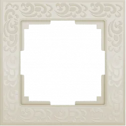 Рамка Flock на 1 пост слоновая кость WL05-Frame-01-ivory 4690389046902