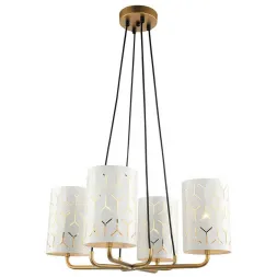 Подвесная люстра Lumien Hall Аврил 4004/4P-GD-WT