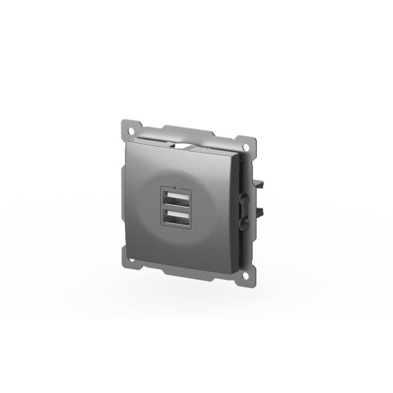 Розетка USB 5V 2,1A 2-я ELBI Zena Vega 609-011000-143