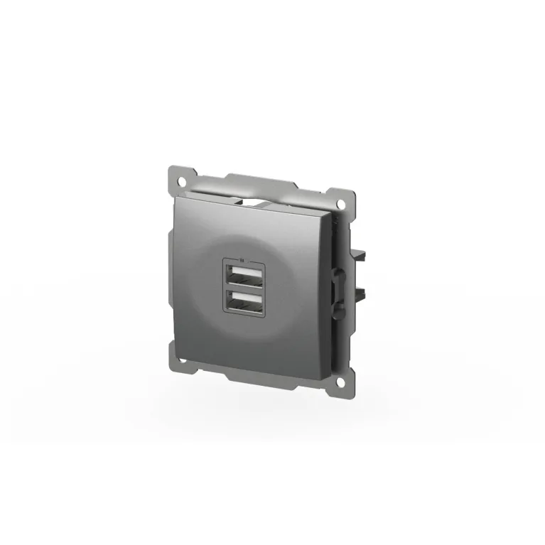 Розетка USB 5V 2,1A 2-я ELBI Zena Vega 609-011000-143