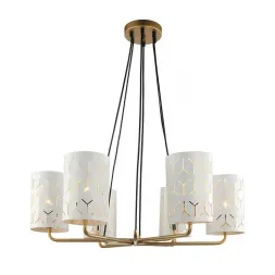 Подвесная люстра Lumien Hall Аврил 4004/6P-GD-WT