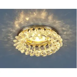 Встраиваемый светильник Elektrostandard 206 MR16 GD/CL золото/прозрачный 4690389057625