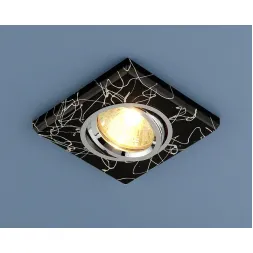 Встраиваемый светильник Elektrostandard 2080 MR16 BK/SL черный/серебро 4690389002137