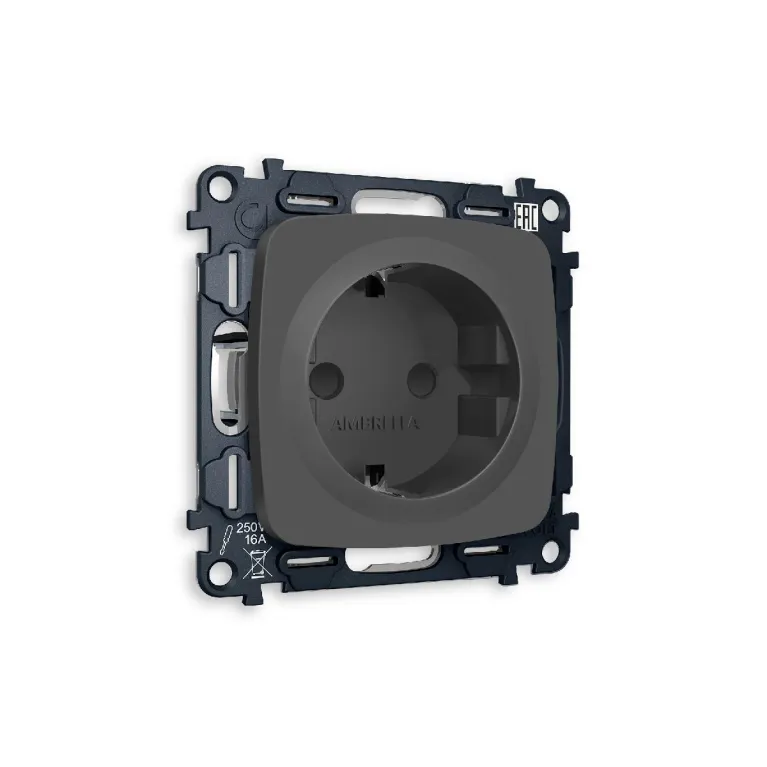 Комплект механизма розетки с/з со шторками Ambrella Volt Omega MO907010