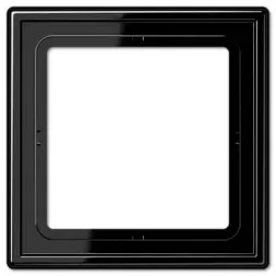 Рамка 1-постовая Jung LS 990 черная LS981SW