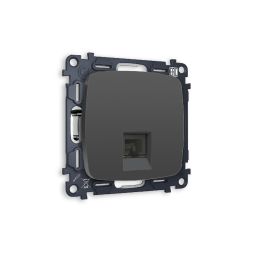 Комплект механизма компьютерной розетки RJ-45(8P8C) CAT6 со шторкой Ambrella Volt Omega MO912010