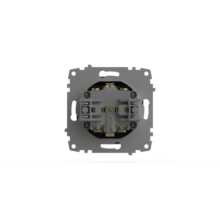 Розетка с крышкой и заземлением ELBI Zena Vega 609-014800-218