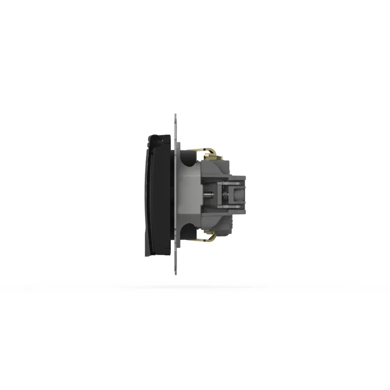 Розетка с крышкой и заземлением ELBI Zena Vega 609-014800-218