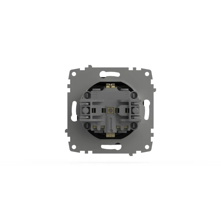Розетка с крышкой, заземлением и защитой от детей ELBI Zena Vega 609-014800-219