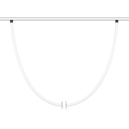 Трековый магнитный светильник Arlight MAG-ORIENT-TUBE-ELASTIC-R25-L5000-70W Day4000 (BK, 360 deg, 48