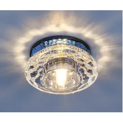 Встраиваемый светильник Elektrostandard 6246 G9 зеркальный/синий (BL) 4690389028687
