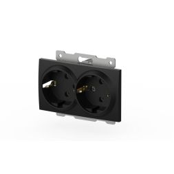 Розетка двухместная с заземлением ELBI Zena Vega 609-014800-907