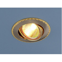 Встраиваемый светильник Elektrostandard 635 MR16 SNG сатин никель/золото 4690389010996