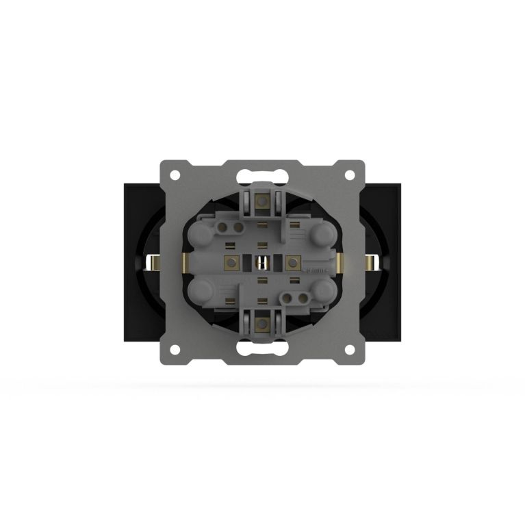 Розетка двухместная с заземлением ELBI Zena Vega 609-014800-907