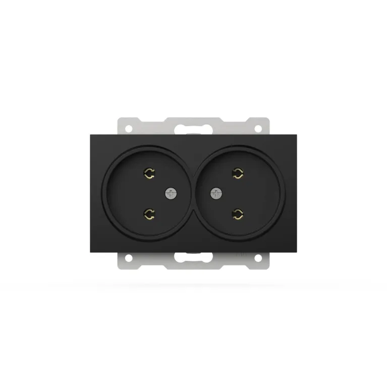 Розетка двухместная без заземления ELBI Zena Vega 609-014800-908