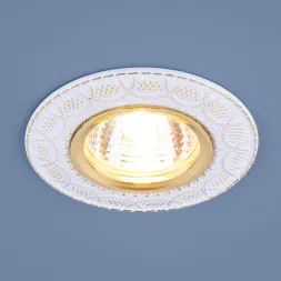 Встраиваемый светильник Elektrostandard 7010 MR16 WH/GD белый/золото 4690389099250