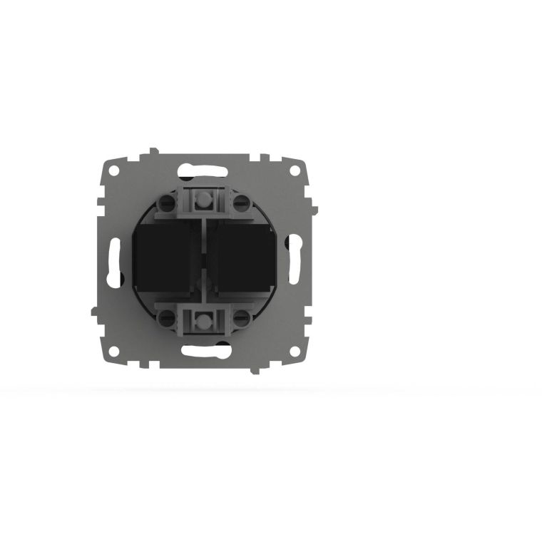 Розетка компьютерная двухместная ( Cat 6) ELBI Zena Vega 609-014800-248