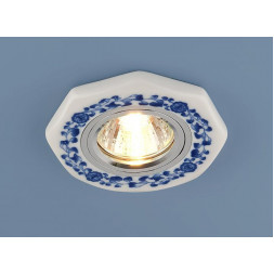 Встраиваемый светильник Elektrostandard 9033 керамика MR16 бело-голубой (WH/BL) 4690389018787