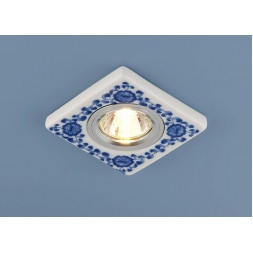Встраиваемый светильник Elektrostandard 9034 керамика MR16 бело-голубой (WH/BL) 4690389018770