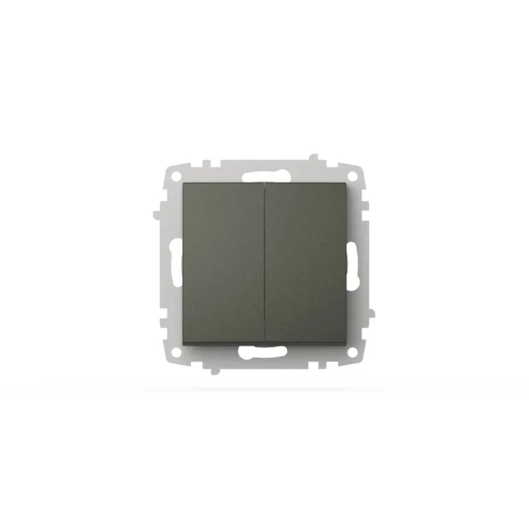 Выключатель двухклавишный ELBI Zena Vega 609-011100-202