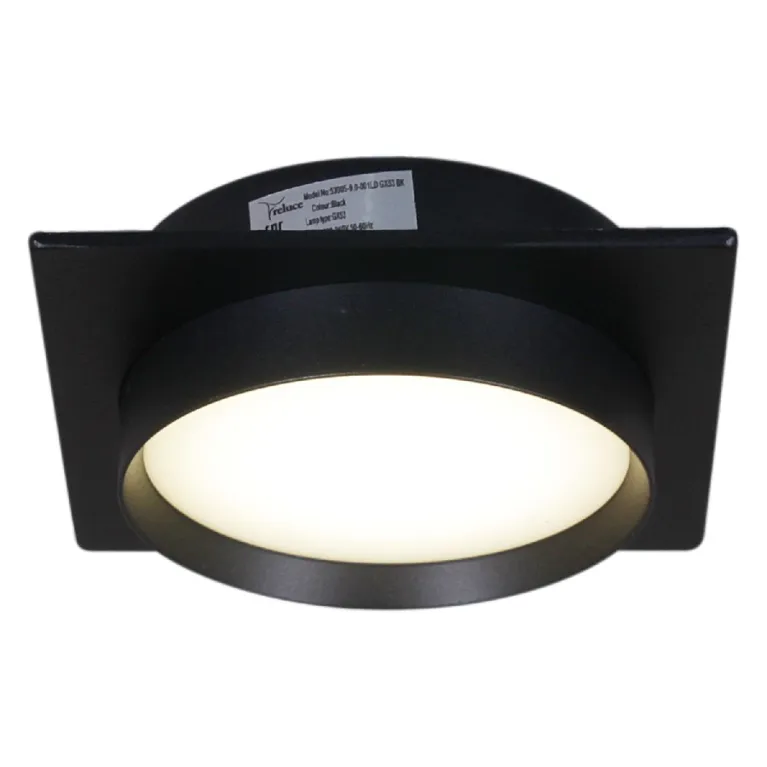 Встраиваемый светильник Reluce 53005-9.0-001LD GX53 BK