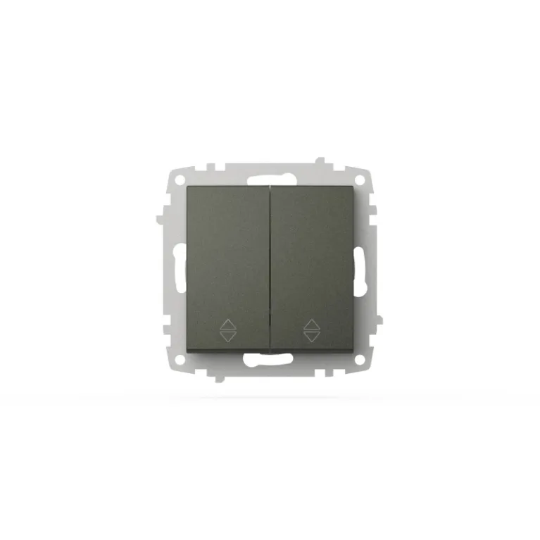 Переключатель двухклавишный ELBI Zena Vega 609-011100-211