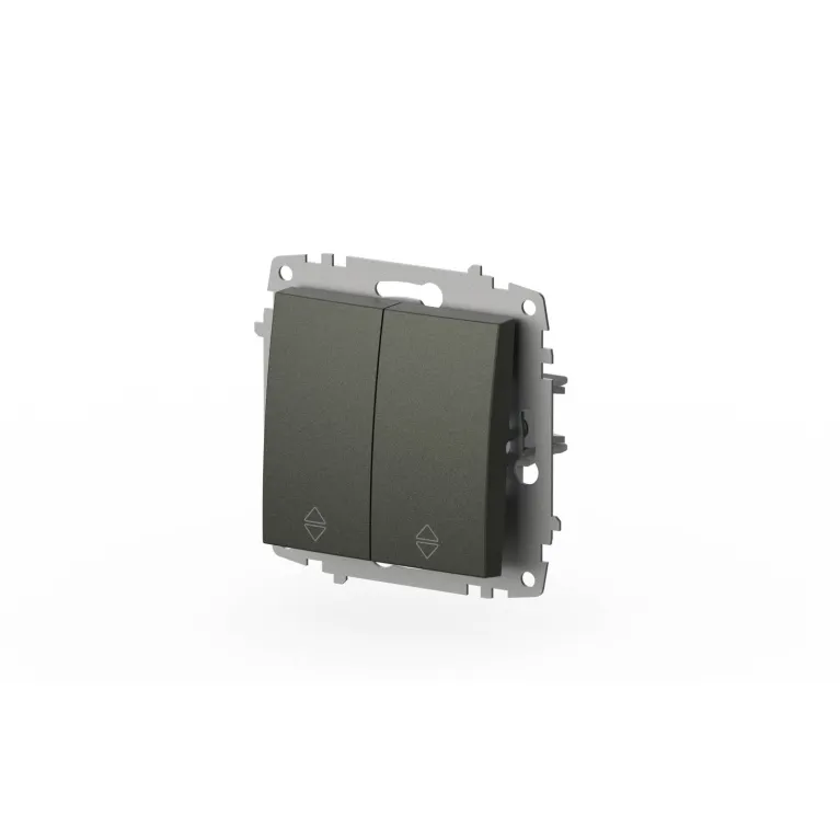 Переключатель двухклавишный ELBI Zena Vega 609-011100-211
