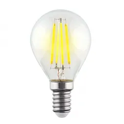 Лампа светодиодная Voltega E14 6,5W 2800K прозрачная VG10-G45E14warm9W-F 7136