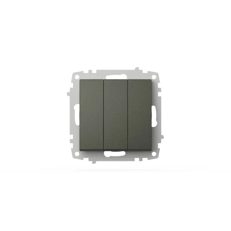Выключатель трехклавишный ELBI Zena Vega 609-011100-254