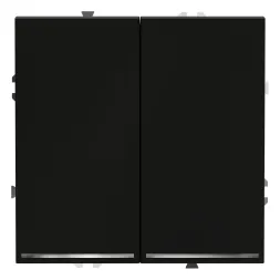 Выключатель двухклавишный с подсветкой Voltum S70 VLS020208