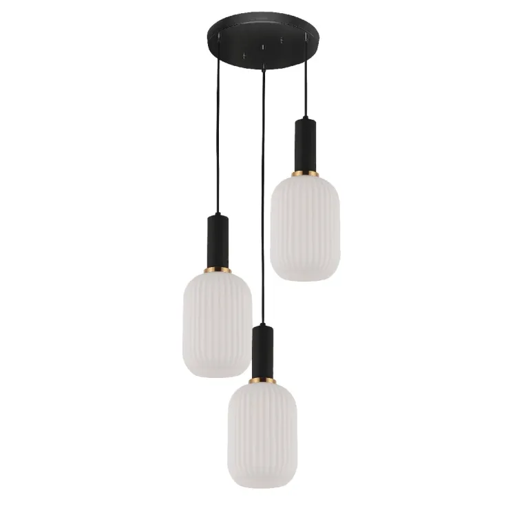 Подвесной светильник Lumina Deco Rico LDP 1218-3 WT+BK
