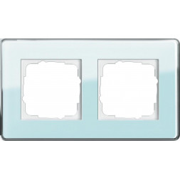 Рамка 2-постовая Gira Esprit салатовое стекло С 0212518