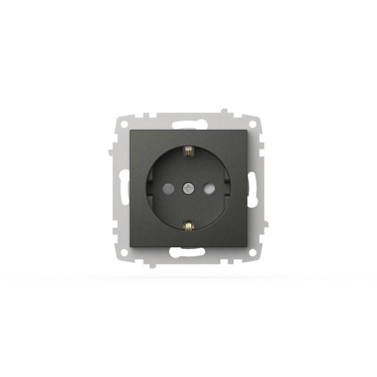 Розетка с заземлением и защитой от детей ELBI Zena Vega 609-011100-243