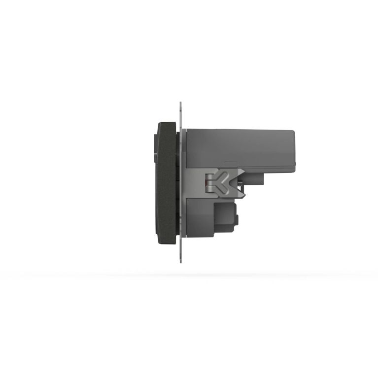 Розетка с заземлением и защитой от детей + два входа USB для заряда устройства ELBI Zena Vega 609-01