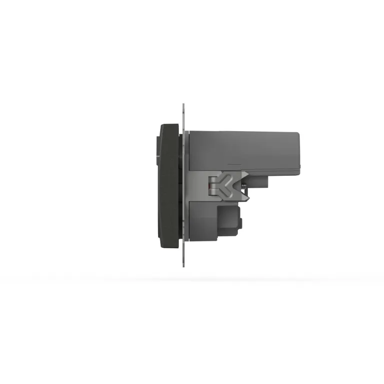 Розетка с заземлением и защитой от детей + два входа USB для заряда устройства ELBI Zena Vega 609-01