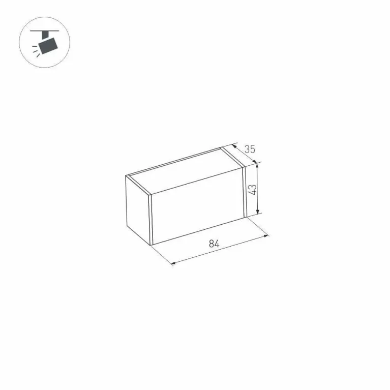 Трековый светодиодный светильник для магнитного шинопровода Arlight Mag-Laser-45-L84-3W Day4000 0276