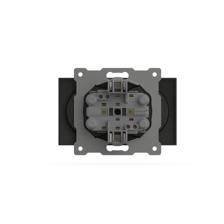 Розетка двухместная без заземления ELBI Zena Vega 609-011100-908