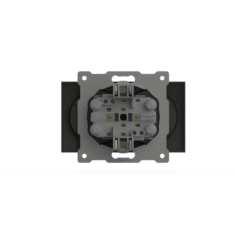Розетка двухместная без заземления ELBI Zena Vega 609-011100-908
