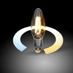 Лампа светодиодная филаментная диммируемая Elektrostandard E14 5W 3300/4200/6500K прозрачная BLE1437