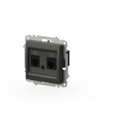Розетка компьютерная двухместная ( Cat 6) ELBI Zena Vega 609-011100-248