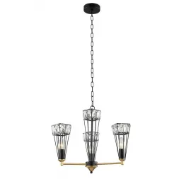 Подвесная люстра Lumien Hall Велес 4019/3P-BK-GD