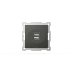 Розетка USB 5V 2,1A 2-я ELBI Zena Vega 609-011100-143