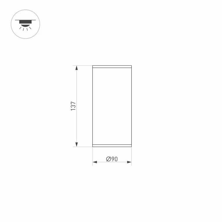 Уличный светодиодный светильник Arlight LGD-Forma-Surface-R90-12W Day4000 037259