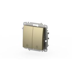 Переключатель двухклавишный ELBI Zena Vega 609-011400-211